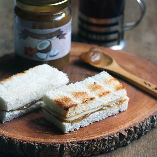 Kaya Cheese Toast - Recipe photo by peachkins