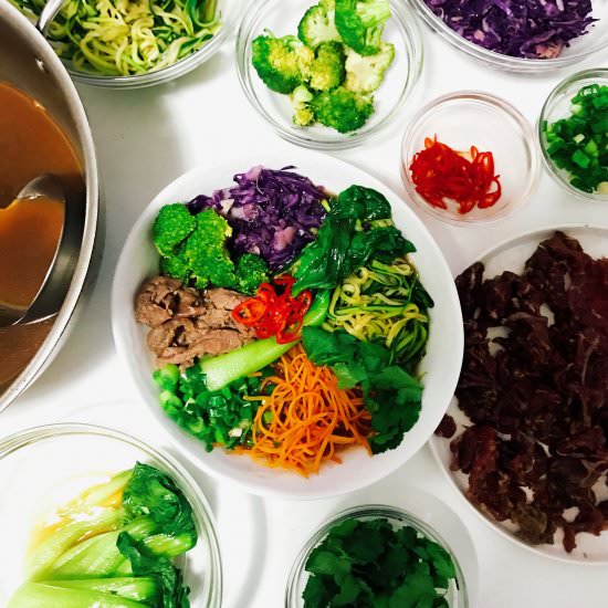“Pho” Style Soup w/ Sliced Beef - Recipe photo by danielle renov