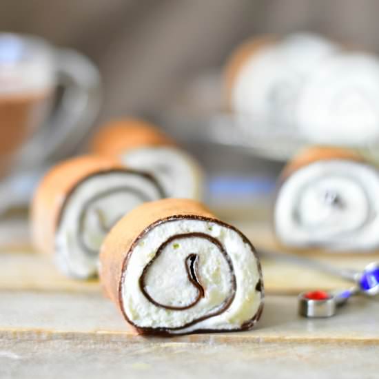 Rolled French Chocolate Crepes - Recipe photo by mesinspirationsculinaires