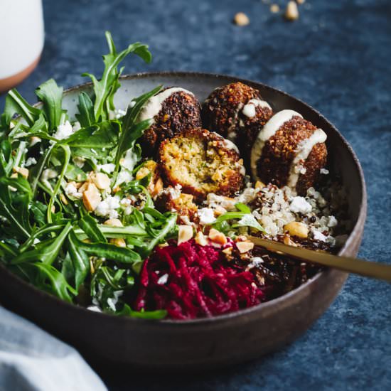 Butternut Squash Falafel Salad - Recipe photo by snixykitchen