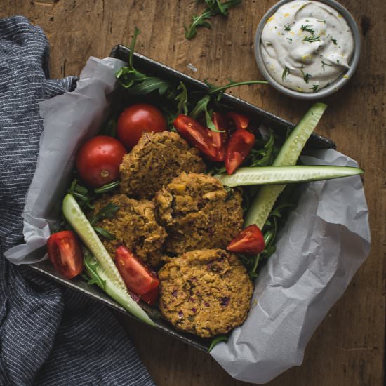 Easy Oven Baked Falafel Burger - Recipe photo by mylavenderblues
