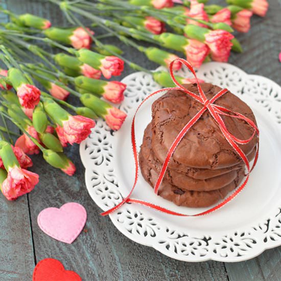 Flourless Dark Chocolate Cookies - Recipe photo by Apronwarrior