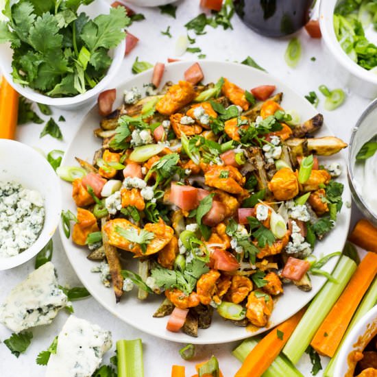 Loaded Buffalo Chicken Fries - Recipe photo by thegirlonbloor