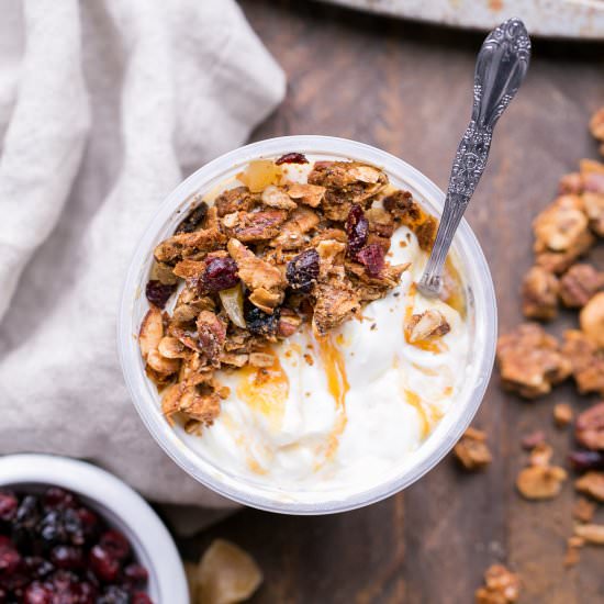 Orange Ginger Grain-Free Granola - Recipe photo by bakerita
