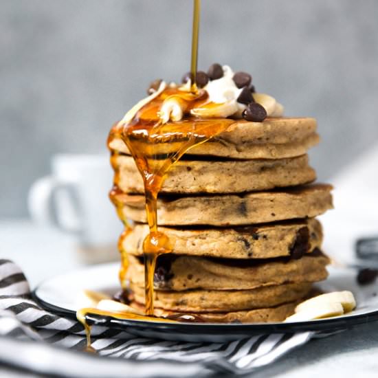Whole Wheat Banana Bread Pancakes - Recipe photo by ambitiouskitchen