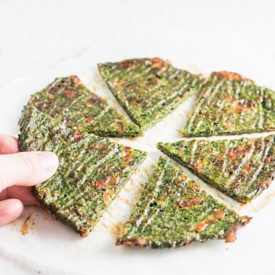 Green Veggie Pizza Crust - Recipe photo by The Endless Meal