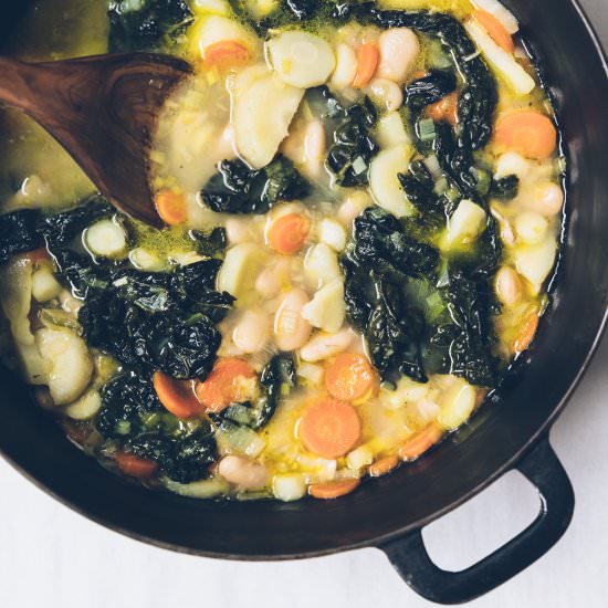 Lemony Parsnip and White Bean Soup - Recipe photo by MillysKitchen