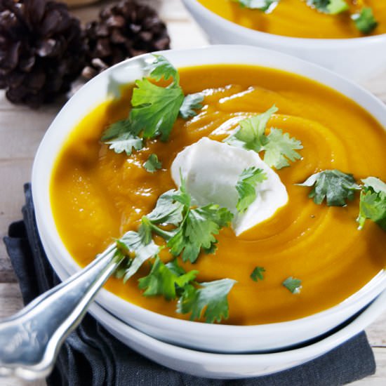 Asian Butternut Squash Soup - Recipe photo by thecharmingdetroiter