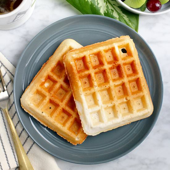 Light and Crispy Vegan Waffles - Recipe photo by twoofakindcooks