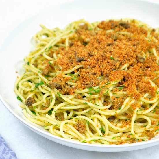 Pasta with Frazzled Capers - Recipe photo by IAteTheWholeThing