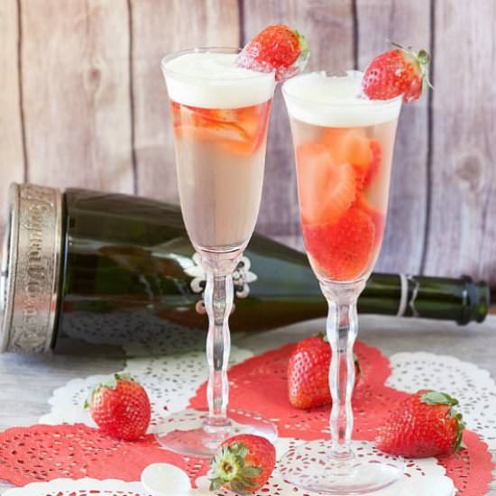 Champagne Jello Parfaits - Recipe photo by Food Done Light