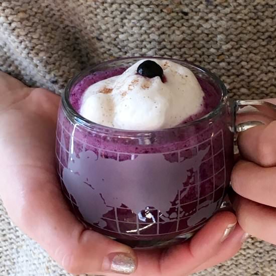 Wild Blueberry Smoothie Latte - Recipe photo by goodgriefcook