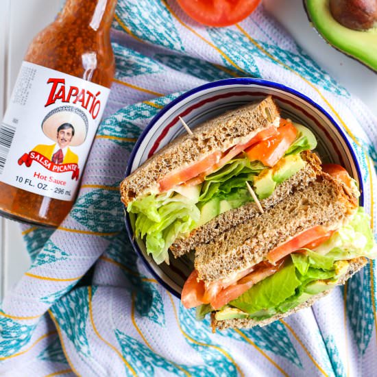 Smashed Avocado Hummus Sandwich - Recipe photo by katerinaseigel