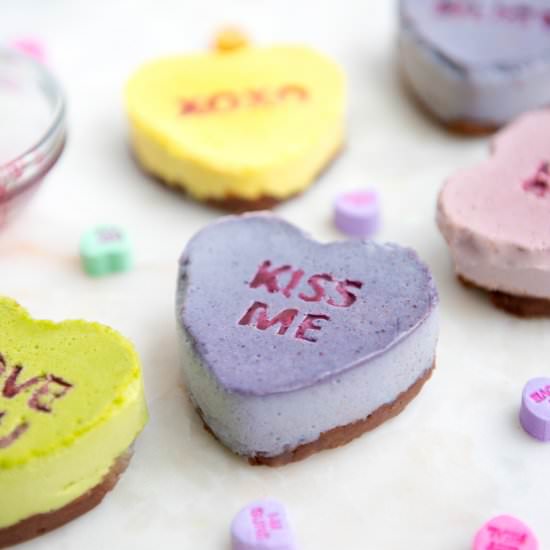 Conversation Heart Cakes - Recipe photo by thrivingonpaleo