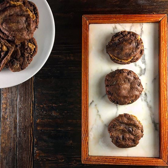 Chocolate Peanut Butter Cookies - Recipe photo by RoxanasKitchen