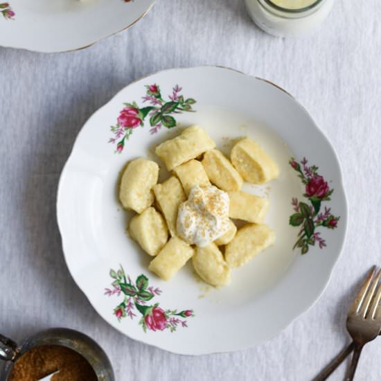 Ukrainian Farmer Cheese Gnudi - Recipe photo by thenewbaguette