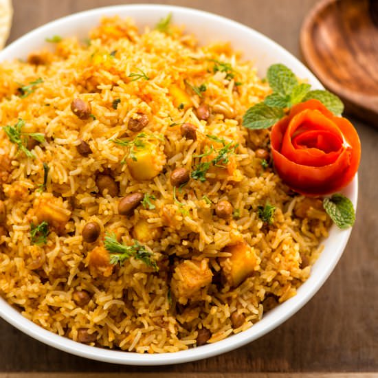 Tomato Pulao with Paneer - Recipe photo by meemiskitchen