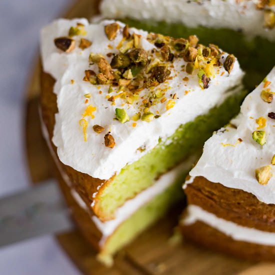 Lemon Pistachio Cake - Recipe photo by Thelifejolie