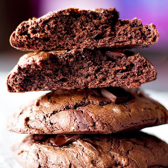 Chewy Double Chocolate Chunk Cookie - Recipe photo by unicorns in the kitchen