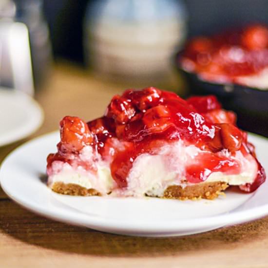 No Bake Cherry Cheesecake - Recipe photo by Midlife Healthy Living