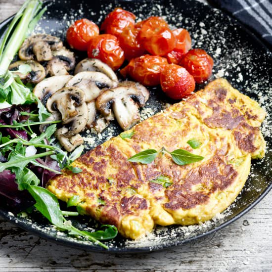 The Perfect Vegan Omelette - Recipe photo by Planticize