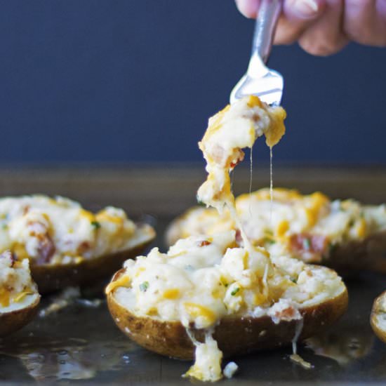 Classic Twice Baked Potatoes - Recipe photo by thehungrywaitress
