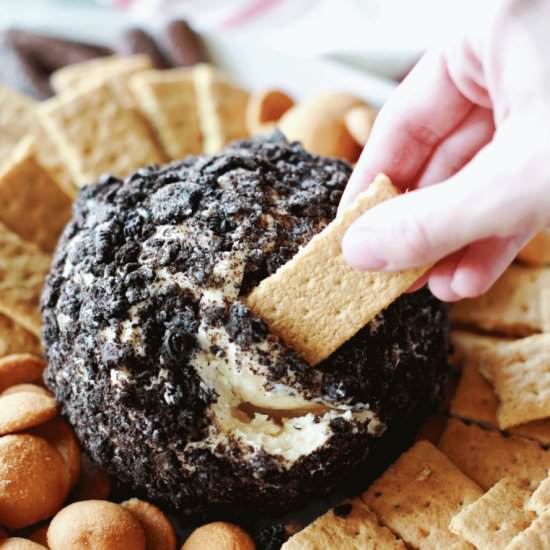 Cookies and Cream Sweet Cheese Ball - Recipe photo by FlirtingwithFlavor