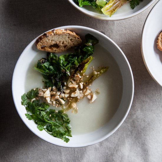 Jerusalem artichoke and apple soup - Recipe photo by shebets_blog