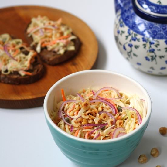 Coleslaw with Cashew Cream Dressing - Recipe photo by cuisinedeli