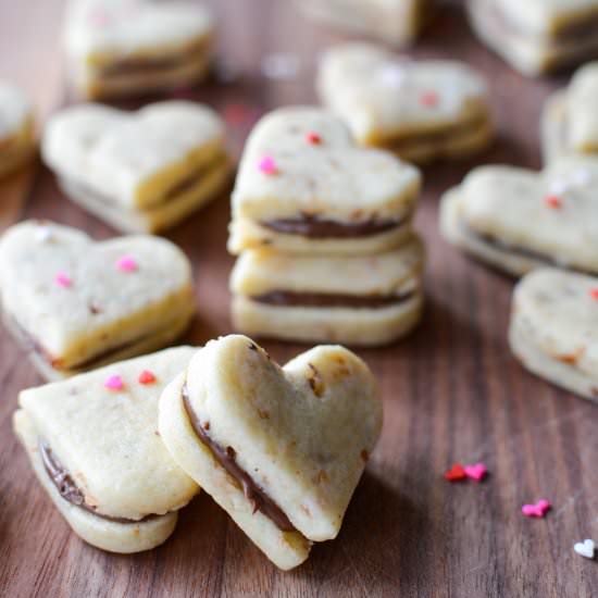 Nutella Filled Hazelnut Cookies - Recipe photo by kristinkitchen