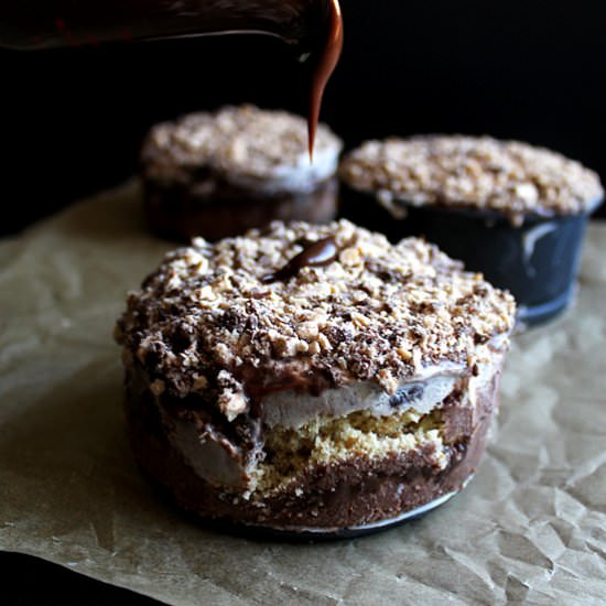 Mud Pie with Hot Fudge & Heath Bar - Recipe photo by wyldflour
