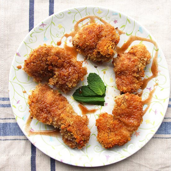 Cinnamon Sugar Oven Fried Chicken - Recipe photo by abiteofinspiration