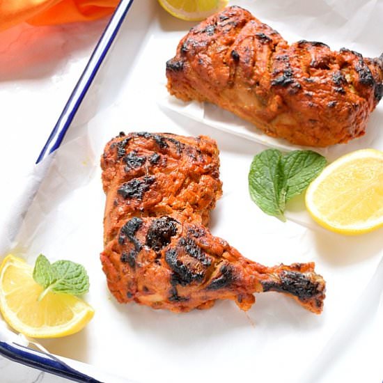 Oven Grilled Tandoori Chicken - Recipe photo by Savory Bites