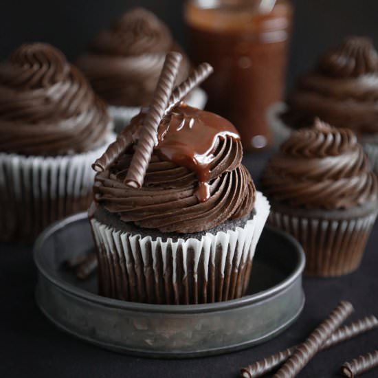 Triple Chocolate Cupcakes - Recipe photo by sprinklebakes