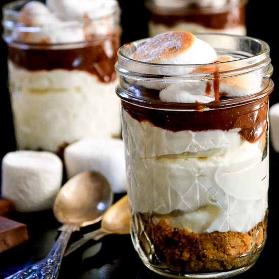 No Bake S'mores Cheesecake - Recipe photo by Cakes By Chichi