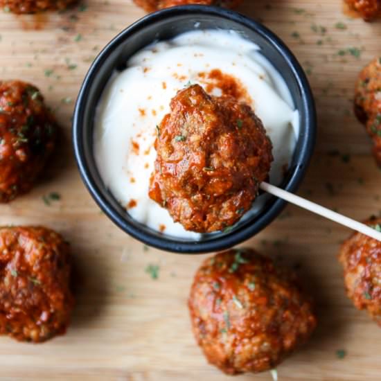 Cajun Turkey Meatballs - Recipe photo by the food blog