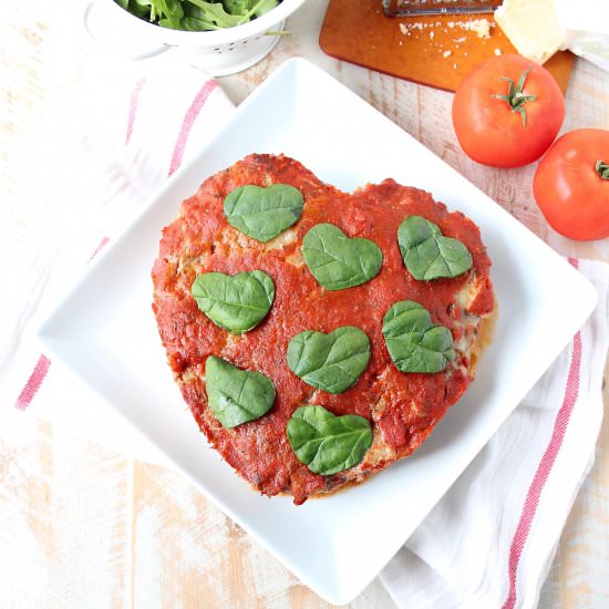 Heart Shaped Italian Meatloaf - Recipe photo by Whitney Bond