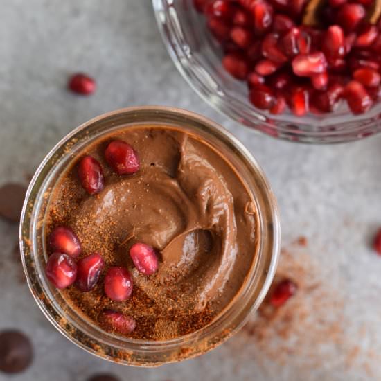 Chili Chocolate Avocado Mousse - Recipe photo by isabeleats