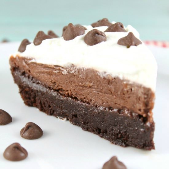 Brownie Pudding Pie - Recipe photo by missinthekitchen