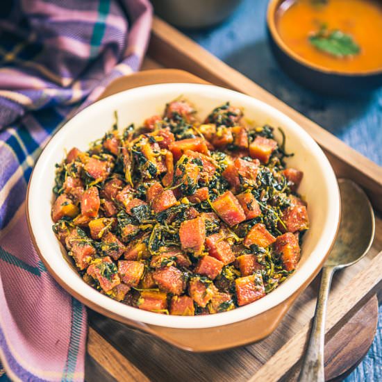 Gajar Methi or Carrot Fenugreek - Recipe photo by Whiskaffair
