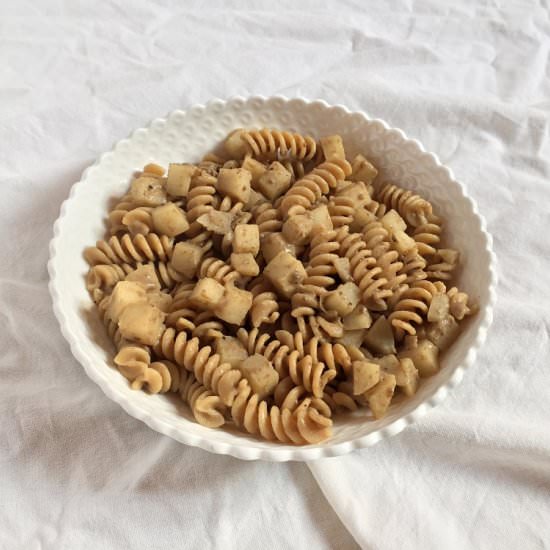 Pasta with Paté and Turnips - Recipe photo by SoniaCerca