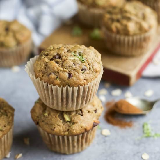 Chocolate Chip Zucchini Muffins - Recipe photo by joyfulhealthyeats