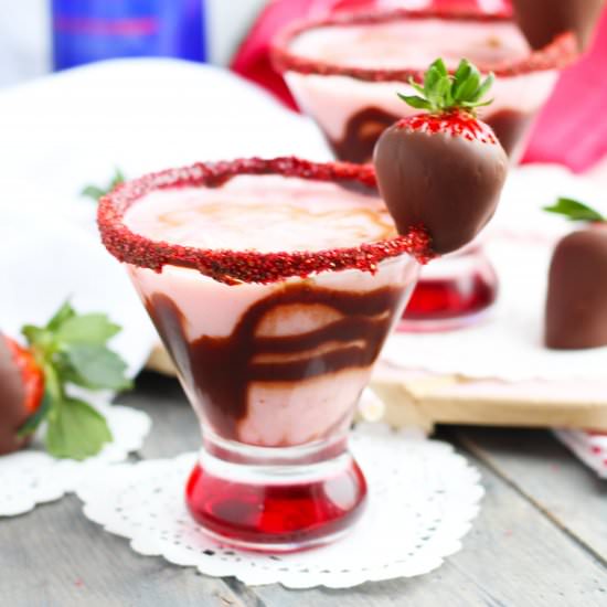 Chocolate Strawberry Martinis - Recipe photo by 3 Yummy Tummies
