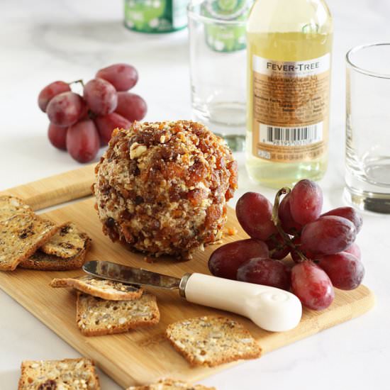 Apricot Pecan Goat Cheese Ball - Recipe photo by Craving Something Healthy