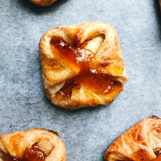 Mini Apricot Spelt Danishes - Recipe photo by petitbakes