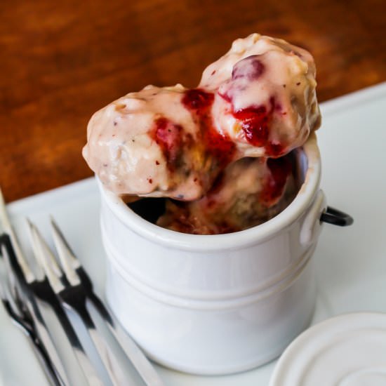 Swedish Meatballs with Lingonberry - Recipe photo by Spoonabilities