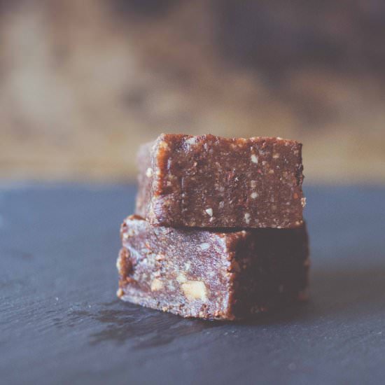 Macadamia and Date Energy Bars - Recipe photo by theroadnotprocessed