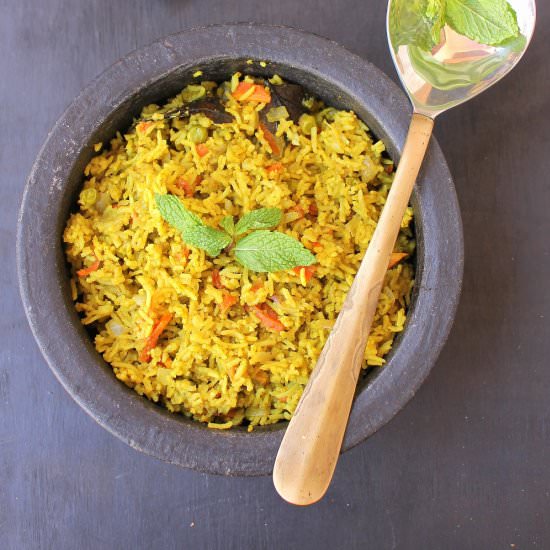 Mint Rice | Pudina Pulao - Recipe photo by rakshaskitchen