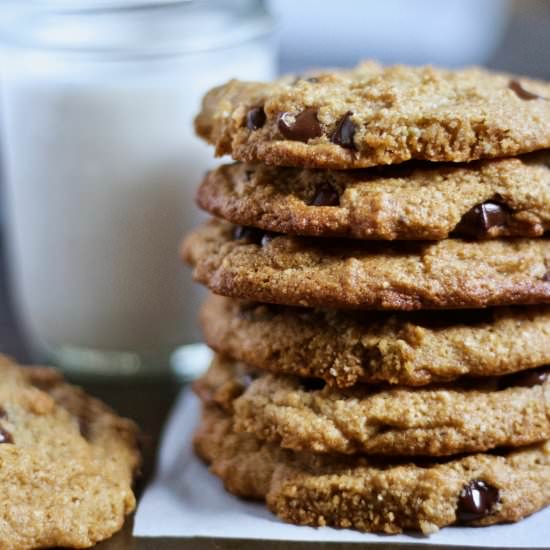 Paleo Chocolate Chip Cookies - Recipe photo by honeyandspiced