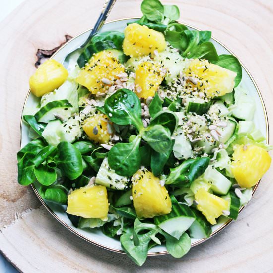 Refreshing Pineapple Salad - Recipe photo by AlwaysHungryVegan